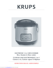 Krups ELECTRONIC 3 Instructions For Use Manual