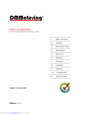 DMMetering PRO-75D User Manual