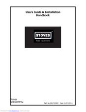 STOVES SEB900MFSe Users Manual & Installation Handbook