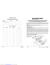 Notifier DHX-502 Installation And Maintenance Instructions Manual