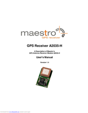 Maestro A2035-H User Manual