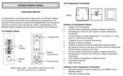 Smarthome Wireless Weather Station Instruction Manual