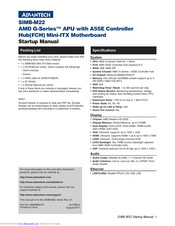 Advantech SIMB-M22 Startup Manual
