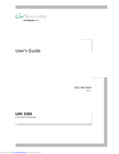 GRASS VALLEY LDK 5305 User Manual