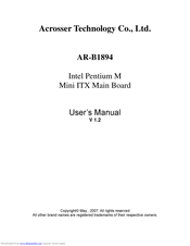 Acrosser Technology AR-B1894 User Manual