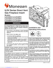 Monessen Hearth ILDV40PV Installation And Operating Instructions Manual