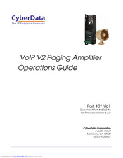CyberData 11061 Operation Manual