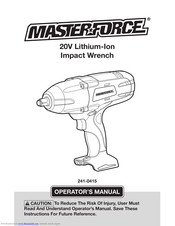 MasterForce 241-0415 Operator's Manual