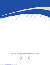 Sub-Zero Built-In Refrigeration Installation Manual