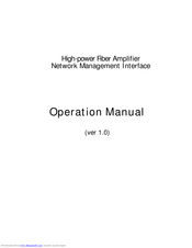 DKT Comega High-power Fiber Amplifier Operation Manual
