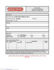 Star track fitness E-TBT 6080 Owner's Manual