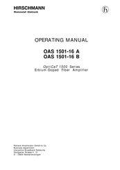 Hirschmann OAS 1501-16 A Operating Manual