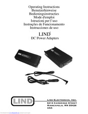 LIND DC Power Adapters Operating Instructions Manual