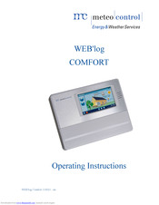 Meteo Control WEB'log Comfort Operating Instructions Manual
