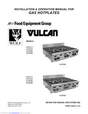 ITW Food Equipment Group Wolf AHP212 Installation & Operation Manual