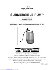 Pacific Hydrostar 37952 Assembly And Operating Instructions Manual