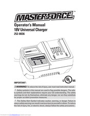 MasterForce FlexPower 252-8036 Operator's Manual