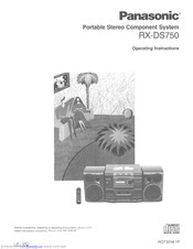 Panasonic RXDS750 - RADIO CASSETTE W/CD Operating Instructions Manual