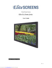 Elite Screens Elite Ez-Frame Series User Manual