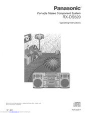 Panasonic RXDS520 - RADIO CASSETTE W/CD Operating Instructions Manual