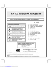Code Alarm CA-500 Installation Instructions Manual