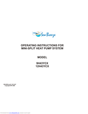 SeaBreaze 9H43YCX Operating Instructions Manual