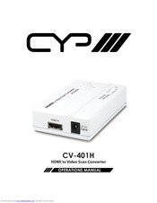 CYP CV-401H Operation Manual