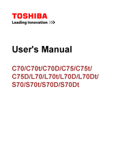 Toshiba S70Dt User Manual