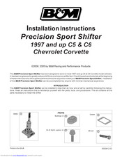 B&M Precision Sport Shifter Installation Instructions Manual