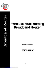 Edimax Wireless Multi-Homing Broadband Router User Manual