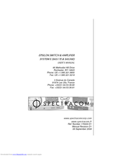 Spectracom SAS17E User Manual