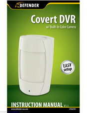 Defender Covert DVR w/Built-In Color Camera Instruction Manual