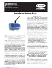 Carrier CRDMNDGW001A00 Installation Instructions Manual