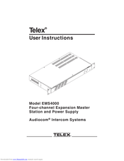 Telex EMS4000 User Instructions