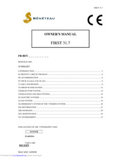 Beneteau First 31.7 Owner's Manual