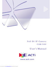 ACTi CAM-5100 User Manual