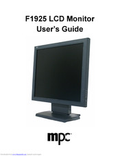 MPC F1925 User Manual