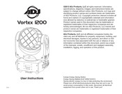 American DJ Vortex 1200 User Instructions