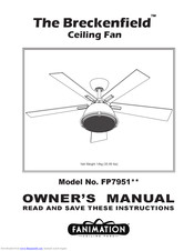 Fanimation Breckenfield FP7951 Owner's Manual