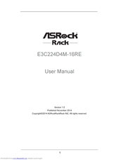 ASRock Rack E3C224D4M-16RE User Manual