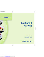 Weight Watchers POINTS User Manual