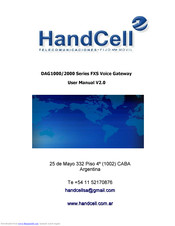 Handcell DAG1000 Series User Manual
