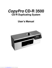 CopyPro CD-R 3500 User Manual