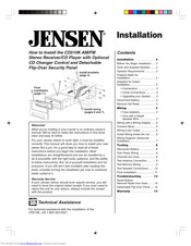 Jensen CD510K Installation Manual