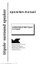 Miller & Kreisel Sound K-4 Tripole Operation Manual
