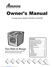 Amana ACS3380 Owner's Manual