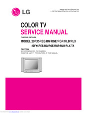 LG 29FX5RGE Service Manual