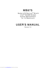 IBASE Technology MB875 User Manual
