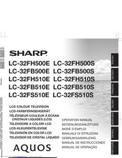 Sharp AquosLC-32FH510S Manual De Instrucciones