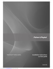 Fisher & Paykel FabricSmart Installation Instructions And User Manual